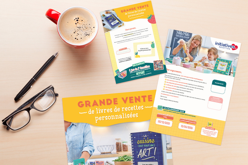 Kit impression de livre de recettes école