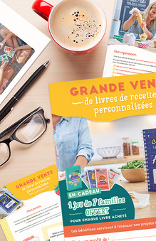 Kit de vente pour creer livre recette ecole